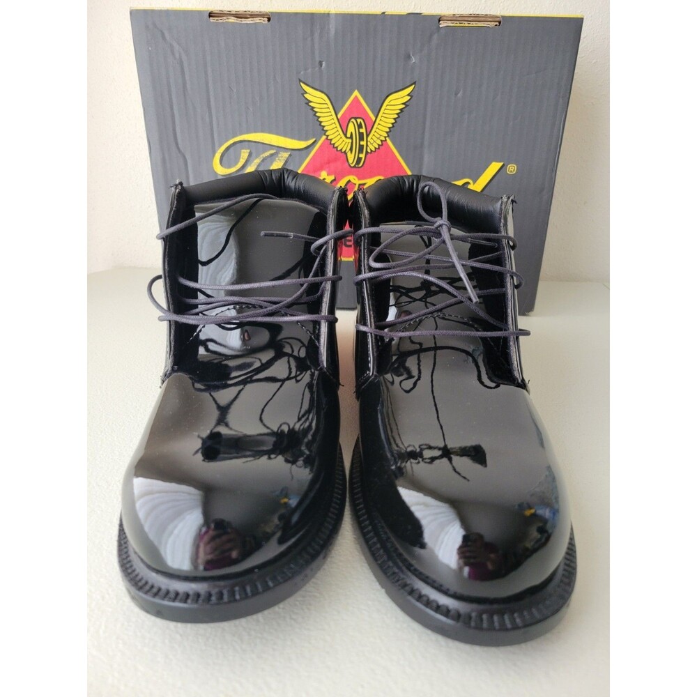 Thorogood Academy Chukka 831-6032 NIB Men's 12M Black High Gloss Uniform Shoes
